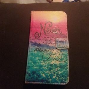 Never stop dreaming zte zmax wallet case. Like new